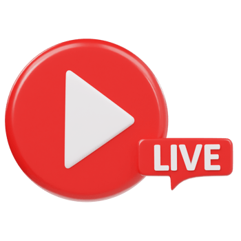 Live icon 3d rendering illustration png
