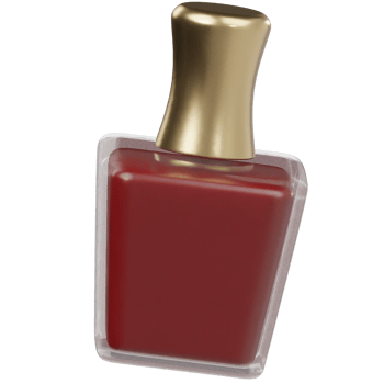 Nail polish icon 3d illustration png