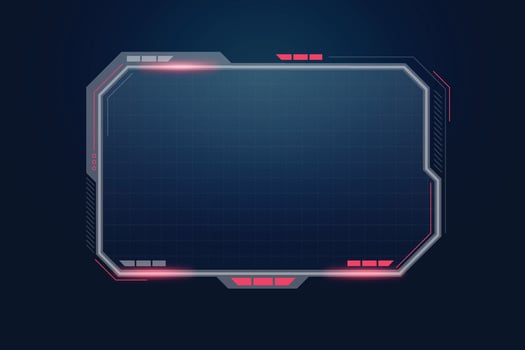 Transparent Sci Fi Interface. Futuristic HUD. vector