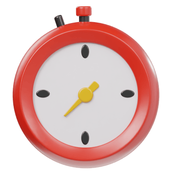 Stop watch icon 3d render illustration png