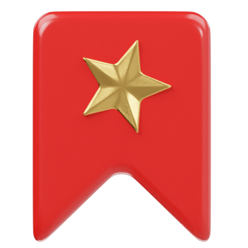Book mark icon 3d render illustration png