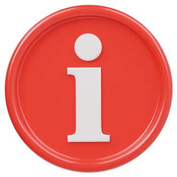 Info icon 3d render illustration png