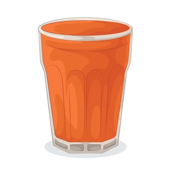illustration of healthy carrot juice vector