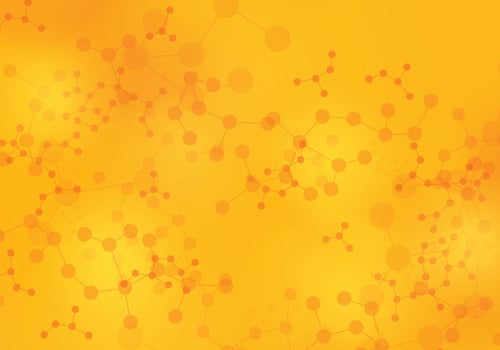 Medical concept with molecule pattern background. vector