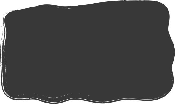 Paint brush textured shape. Inky grunge stain with rough edge. Irregular abstract blob frame. Square and rectangle organic spot png