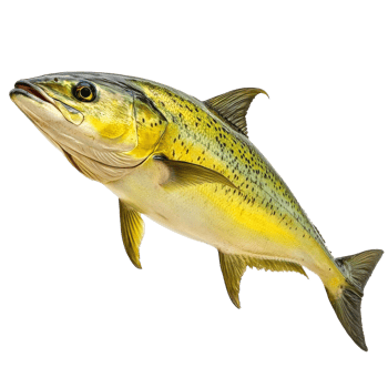 Freshwater fish species swimming in clear water isolated transparent png