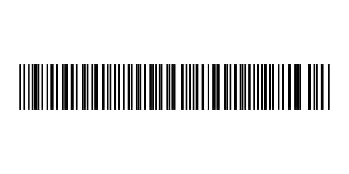 Barcode labels code stripes sticker. Fake barcode for design collection isolated on white background. vector