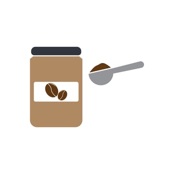 Coffee Beans logo icon vector