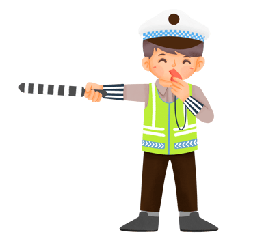 Little boy wearing police uniform png