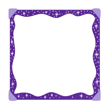 Sparkling Border Frame Purple Background png