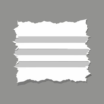 Rectangular Ripped paper. torn paper. Decoration and texture. vector