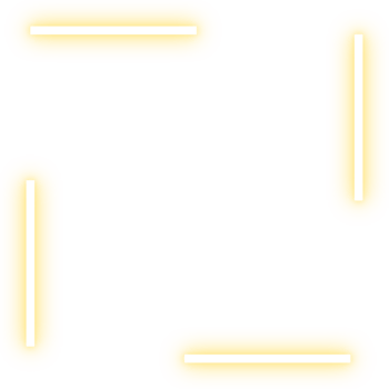 Golden neon square frame png