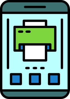 Printer Icon Design Symbol vector