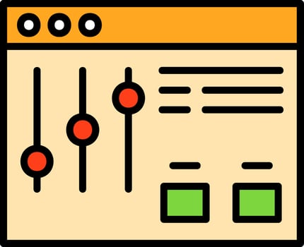 Filter Icon Design vector
