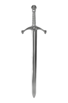 Decorative Metallic Sword On Isolated Background, Antique Knight Weapon png