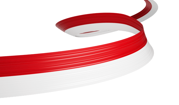 3d Flag Of Indonesia And Monaco 3d Wavy Shiny Ribbon 3d Illustration png