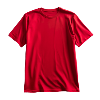 red t-shirt isolated on transparent background png