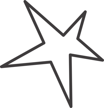 Y2k star shape. Outline icon of abstract spark and shiny irregular flash burst. Bling and twinkle geometric minimal retro design element png