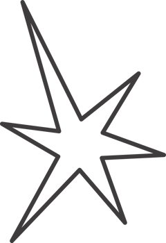 Y2k star shape. Outline icon of abstract spark and shiny irregular flash burst. Bling and twinkle geometric minimal retro design element. png