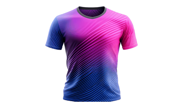a purple and pink soccer jersey on a transparent background png