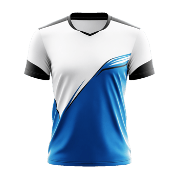 Modern Sports Jersey Mockup with Abstract Design Isolated on Transparent Background Great for Player Gear, Product Banners, and T-Shirt Mockups png