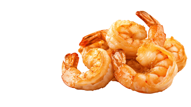Fresh, cooked shrimp png