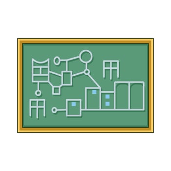 illustration of school board vector