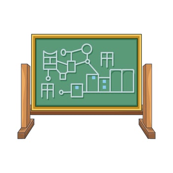 illustration of chalkboard vector