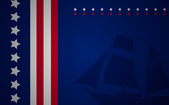 Columbus Day copy space Background vector