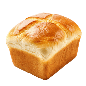 Cooling square loaf of bread isolated transparent png