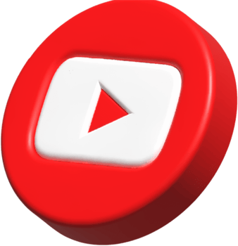 Youtube 3D Social Media Logo png