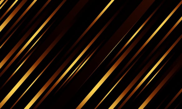 Abstract diagonal gold striped on dark background. metallic lines pattern. vector
