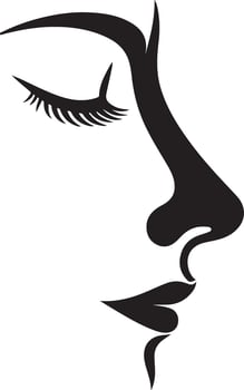 Nose Silhouette Illustration Stock vector