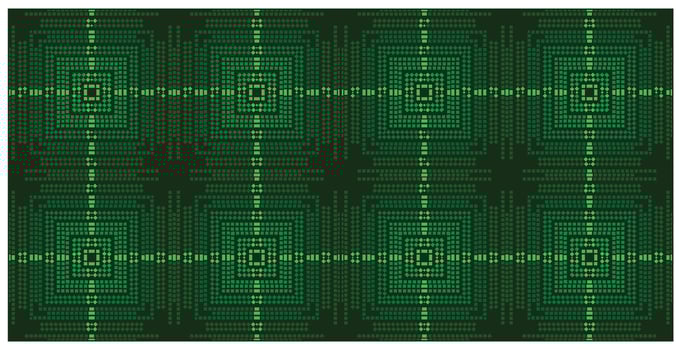 Green and black abstract pattern vector