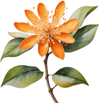Kinmokusei Flower, Japans Fragrant Fall Icon. . png