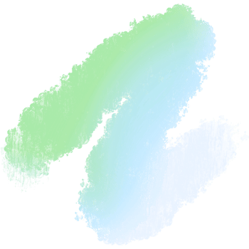 Green Blue Gradient Brush Strokes Illustration With Rough Raw Grunge Texture png