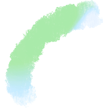 Green Blue Gradient Brush Strokes Illustration With Rugged Raw Grunge Style png