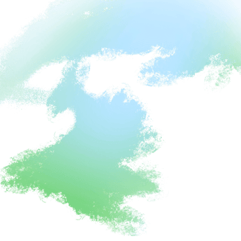 Illustration Of Textured Green And Blue Gradient Strokes With Bold Grunge Style Textures png