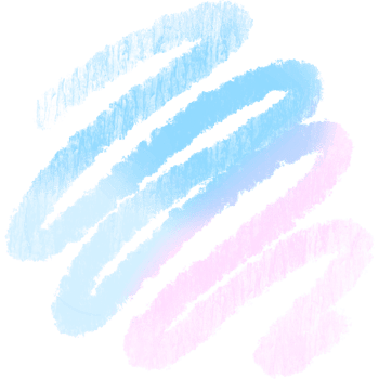 Rugged Pink Blue Gradient Strokes Blending Into Raw Hand Drawn Grunge Effects png