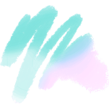 A Textured Green Pink Blue Gradient Brush Stroke Merging Into Raw Grunge Textures png