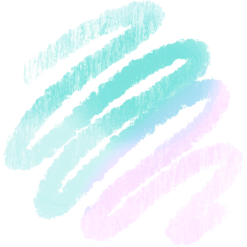 Rugged Green Pink Blue Gradient Strokes Blending Into Raw Hand Drawn Grunge Effects png