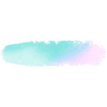 A Stunning Green Pink Blue Gradient Brush Stroke Merging Into Hand Drawn Grunge Details png