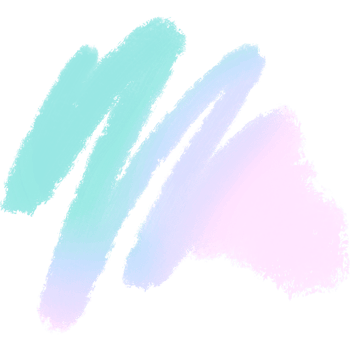 Hand Drawn Green Pink Blue Gradient Brush Strokes With Rugged Raw Grunge Effects png