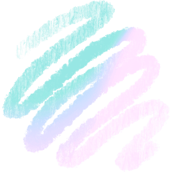 A Stunning Green Pink Blue Gradient Brush Stroke Merging Into Rugged Grunge Edges png