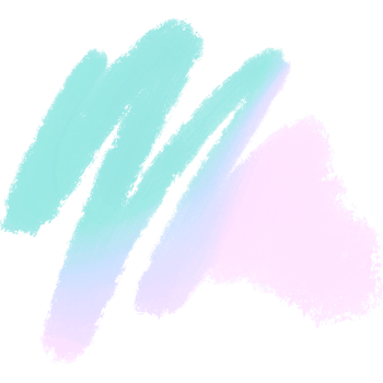Hand Drawn Green Pink Blue Gradient Strokes Blending Into Rugged Rough Grunge Inspired Effects png