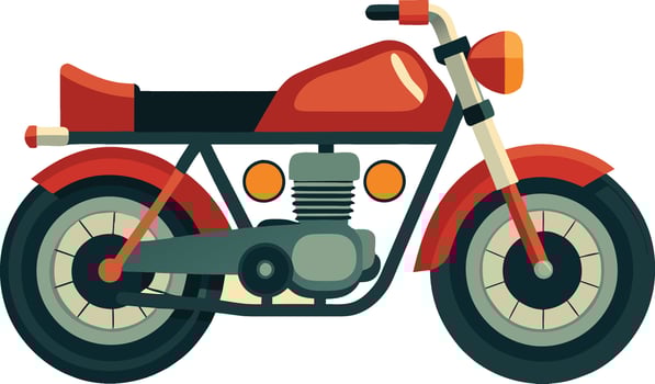 motorcycle sport bike illustration vector
