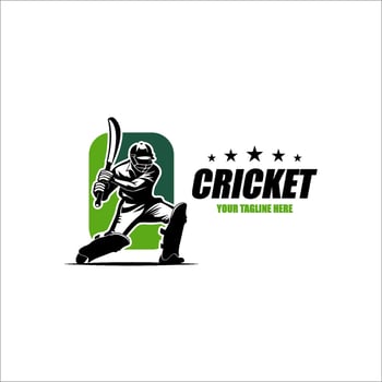 Cricket team logo. Creative cricket icon logo . Logo, emblem of the cricket championship vector