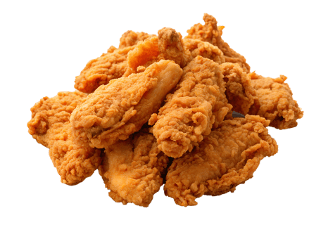 Crispy fried chicken wings piled high for a feast transparent png