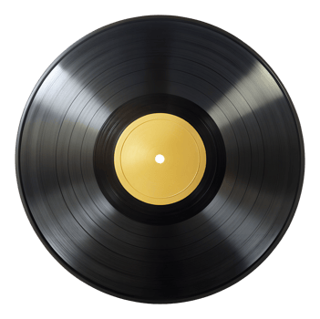 Classic vinyl record on display for music lovers transparent png