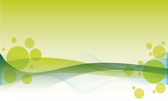 A calming and peaceful abstract green background featuring soft waves and organic bubbles. The minimalist design and fresh color palette evoke a sense of tranquility and renewal. vector